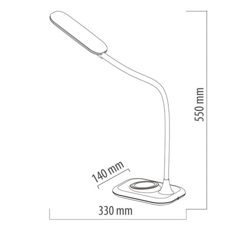 Table lamp "Paradise", size 14x55x33 cm, 6W 1xLED IP 20-5