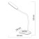 Table lamp "Paradise", size 14x55x33 cm, 6W 1xLED IP 20