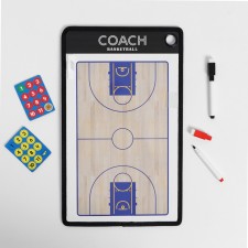 Tactical bilateral magnetic board for basketball, 38 x 23 cm
