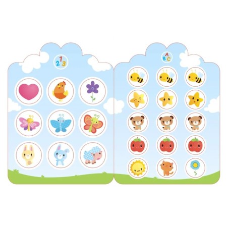My first reusable stickers 1+-4