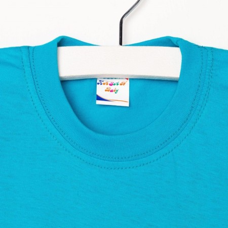 Children's T -shirt, Blue Mix color, height 122 cm-6