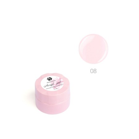 Acrigel to build nails Adricoco, No. 08 camouflage, classic pink, 50 ml-1