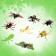 Set of insects "Forest", 8 figures, length 12 cm