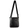 Male bag, lightning department, 2 outer pockets, adjustable belt, black color