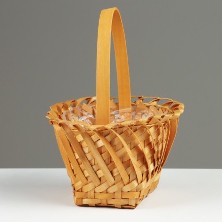 Wicker basket, 18 x 14 x 10.5/23 cm, sequoia-2