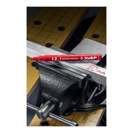 Marker-painting bison professional 06326-3, round, red, 1 mm-1