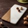 Magistro Marble, 30 × 15 cm, from marble and acacia, white color, white