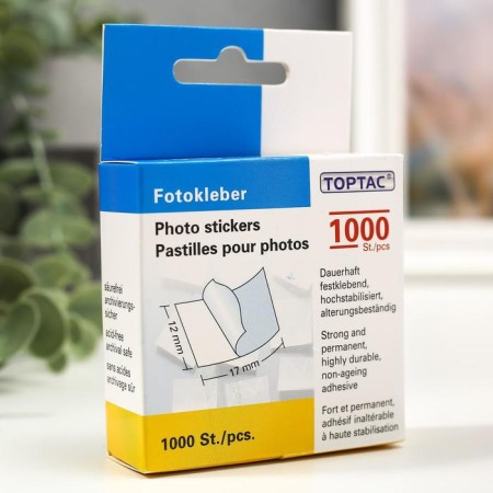 Self -adhesive stickers (set 1000 pcs) white-3