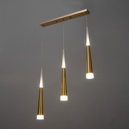Bayerlux suspension Bayerlux “Amadeus” 3xLED 18W 4000k gold 50x4x30-180cm-2