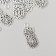 Decor metal for creativity "King" 1.1x2.5 cm