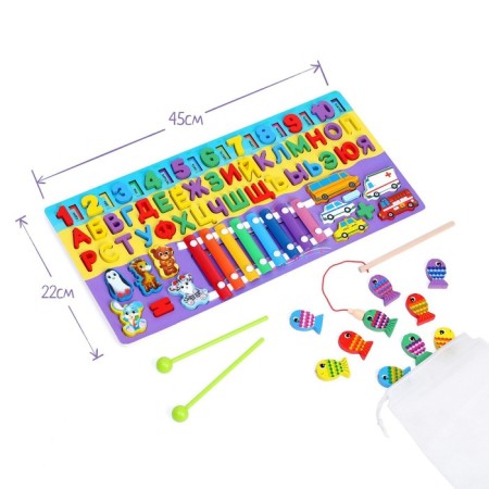 Logic center 6 in 1 "Fun" 45x22 cm-1