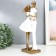 Polystone souvenir "Family couple with son" White 10x12x32 cm