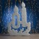 LED figure "Candles" 28 × 42 cm, plastic, 220 V, glow of multi (RG/RB)