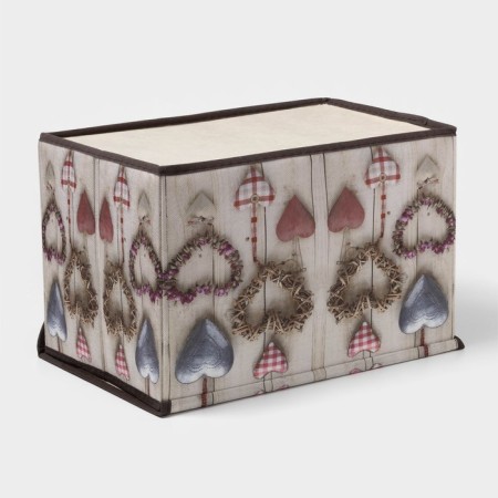 Stelly box for storage with a lid "Heart", 37 × 24 × 24 cm-4