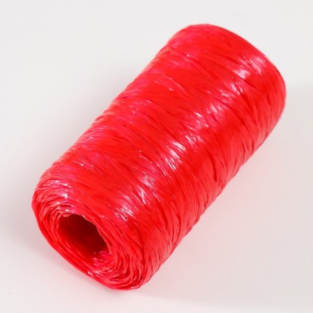 Gingerbread for manual knitting 100% polypropylene 200m/50g. (30-scarlet)-1