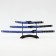 Suv. Product Katana 3V1 on a stand, scabbard fabric, dragons gold on blue 47/70/89cm