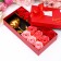Soap roses of colored shades and a gold rose, set