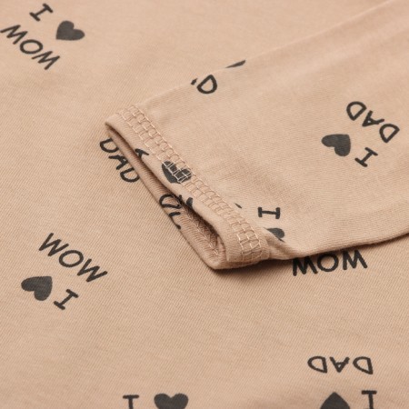 Body baby with a long sleeve, beige color, height 80-2