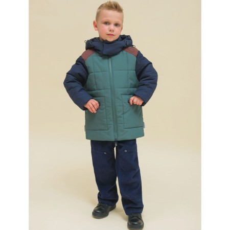 Jacket for boys, height 116 cm, green color-14