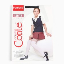 Колготки детские имитация гольфин CE LOLITA 40 den, цвет черный (nero), рост 146-152 см