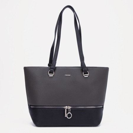 Bag Female Tout on the zipper David Jones, color gray color