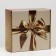 Self -assembly box "Bant", gold, 23 x 23 x 8 cm