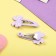 Hair Set "Militsa" 4 pcs (invisible 2 pcs - 4 cm, elastic band 2 pcs) stars, lilac