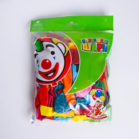 Latex ball 12 ", pastel + decorator, set 100 pcs., Mix color-1