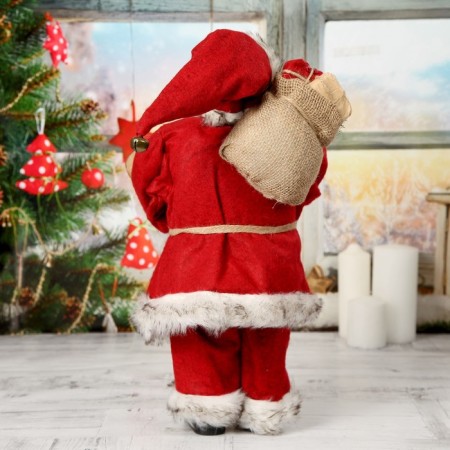 Santa Claus "in a red fur coat, welcoming" 45 cm-2