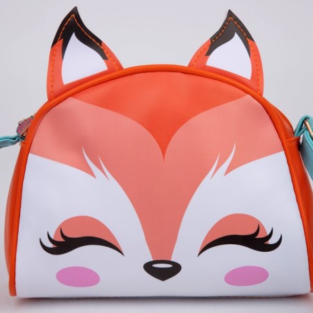 Children's bag for a girl "fox", artificial leather, with a keychain, 18x15x2 cm-5
