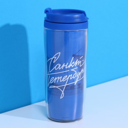 Thermost man with an insert "St. Petersburg", 350 ml
