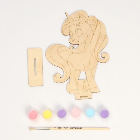 Wood painting "Unicorn"-2