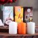 Aromatic candle "Green tea, coconut paradise, mangoes", 4x6 cm, set 3 pcs, in a box