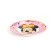 A disposable paper plate with embossing, 18 cm, Minnie Mouse