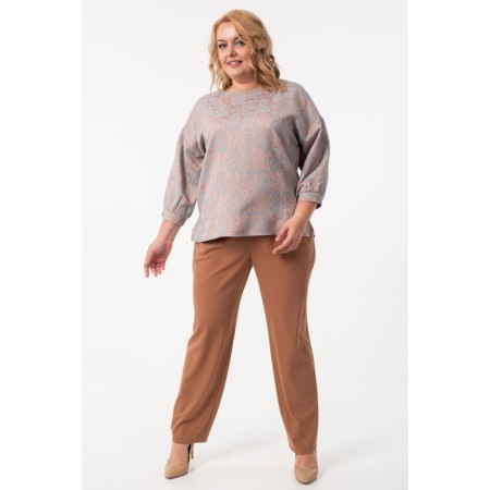 Female blouse, size 62, peach color-4