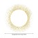 Golden spray tablecloth, round, oxford, elastic band, size 120x120 cm, diameter 75-100 cm