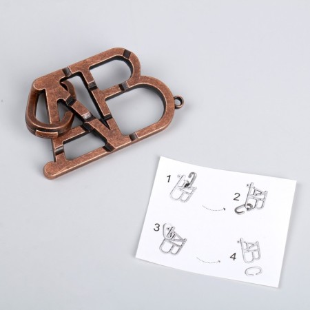 Metal puzzle "Fire the energy of air", letters-3