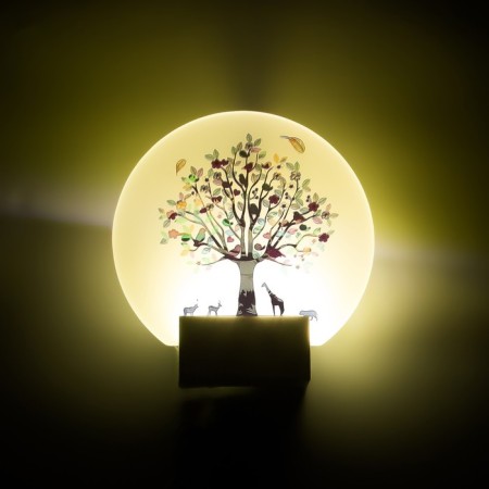 Sconces "Flower tree" LED 6W 4000k white 19.5x6x19.5 cm-3