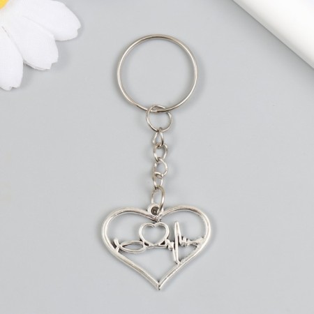 Trick Metal "Heart - Rhythm" silver 3x2.4 cm-3