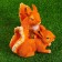 Garden figure "Squirrels of a couple with a nut" 18x18x20cm