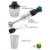 ECON ECO-434HB, 1000 W, 0.5/0.5 l, 2 speeds, 2 nozzles, black and green