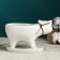 Pot "Cat" White, 15.5x7.5x9.5cm