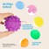 A set of developing tactile balls “Flower”, with a squeak, 7 pcs, crumb I
