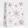 New Year's laminated gift packet "Snowflakes", s 11.5 x 14.5 x 5.5 cm