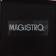 Porcelain dish for serving with a bamboo handle Magistro "Galaxy", 30 × 20.5 × 2.3 cm, black color is black