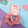 Hair Set "Militsa" 4 pcs (invisible 2 pcs - 4 cm, elastic band 2 pcs) strawberries, pink