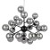 Suspension lamp Maytoni Mod545PL-24B, 24XG9, 28W, 65x65x146.5 cm, Black color