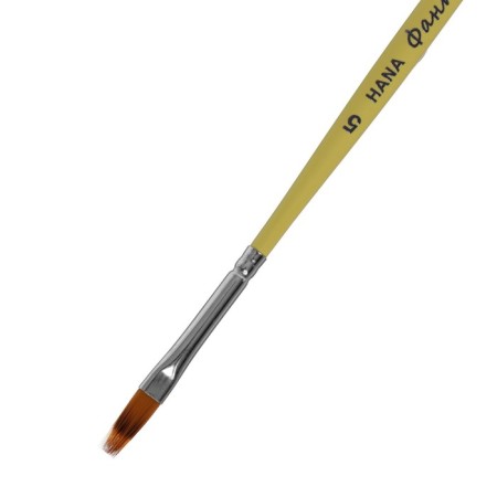 Synthetic brush "Rowing", Hana fantasize No. 5 (hair length 11 mm), short dull handle-1