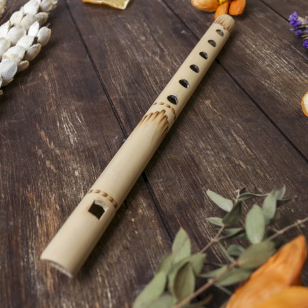 Musical instrument bamboo "Light flute" 30x1.8x1.8 cm-2
