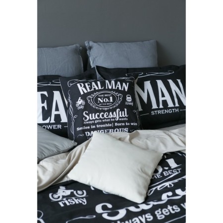 Bed linen "Ethel" 2 SP Real Man 175x215 cm, 200x220 cm, 50x70+3 cm - 2 pcs-12